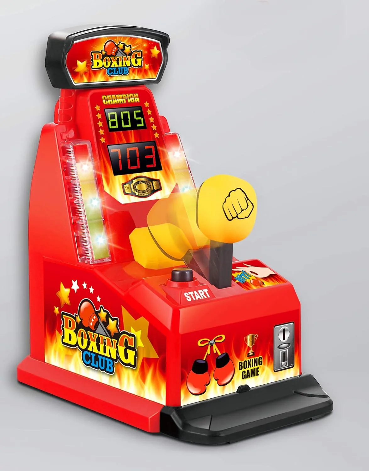 Brigamo Mini Boxautomat mit Sound & Highscore, Büro Gadget,Partyspiel