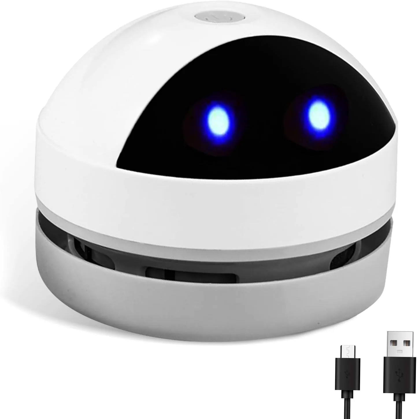 SPORWAY Tischstaubsauger Mini Tischsauger, Klein Handstaubsauger USB Wiederaufladbar Staubsauger, Hohe Saugleistung Staub Reiniger Elektrische PC Staubgebläse für Tastatur Desktop Sofa (Weiß - 1)