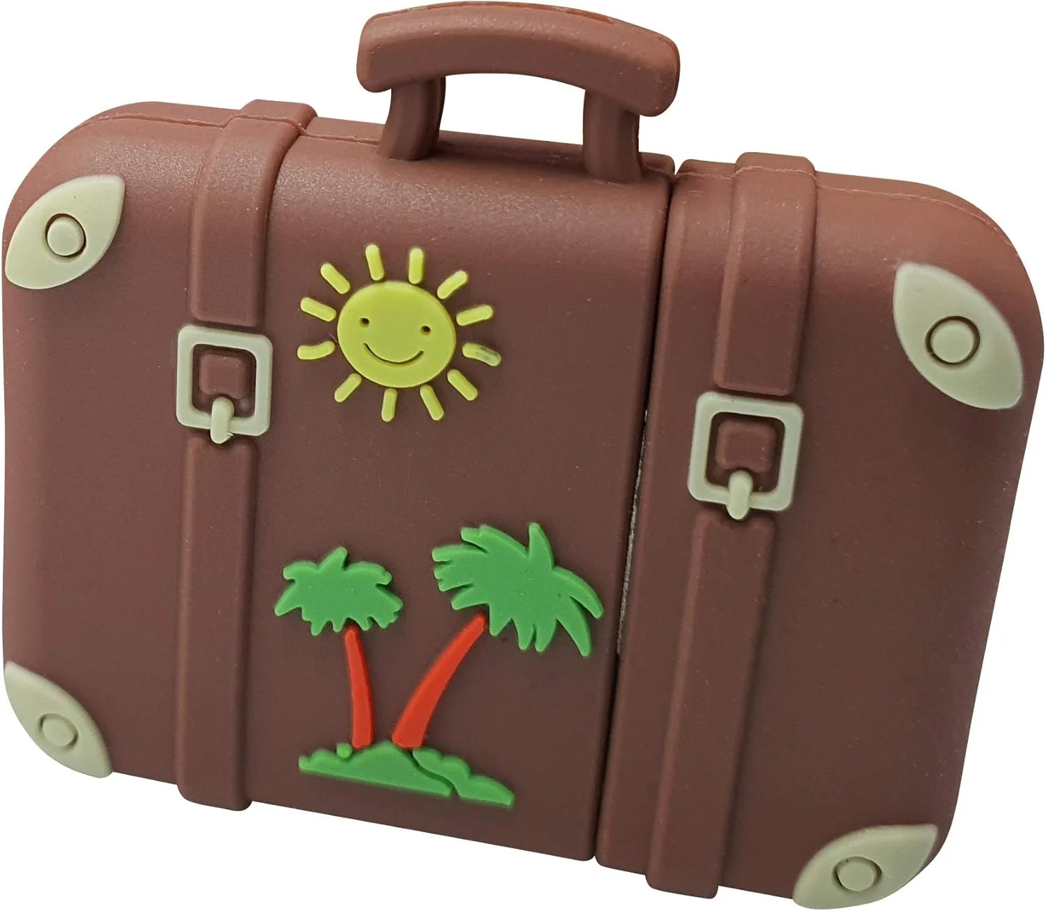 Ulticool - Koffer 32 GB USB Retro Vintage - Flash Pen Drive Travel Holiday Suitcase - Speicherstick - Original Einzigartig - Memory Stick Daten Aufbewahrung - Reisekoffer Reise - Braun Grün Gelb