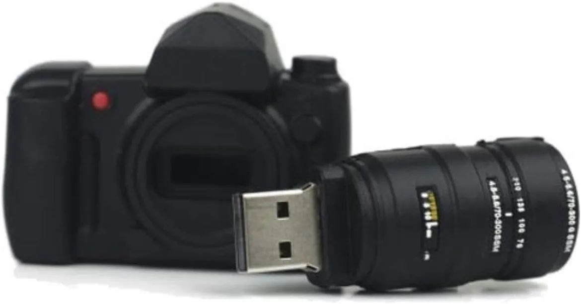 Ulticool - Kamera 128 GB USB - 3.0 Hohe Geschwindigkeit - mit Objektiv - Flash Pen Drive - Camera with Lens Memory Stick Daten Storage - Speicherstick- Schwarz