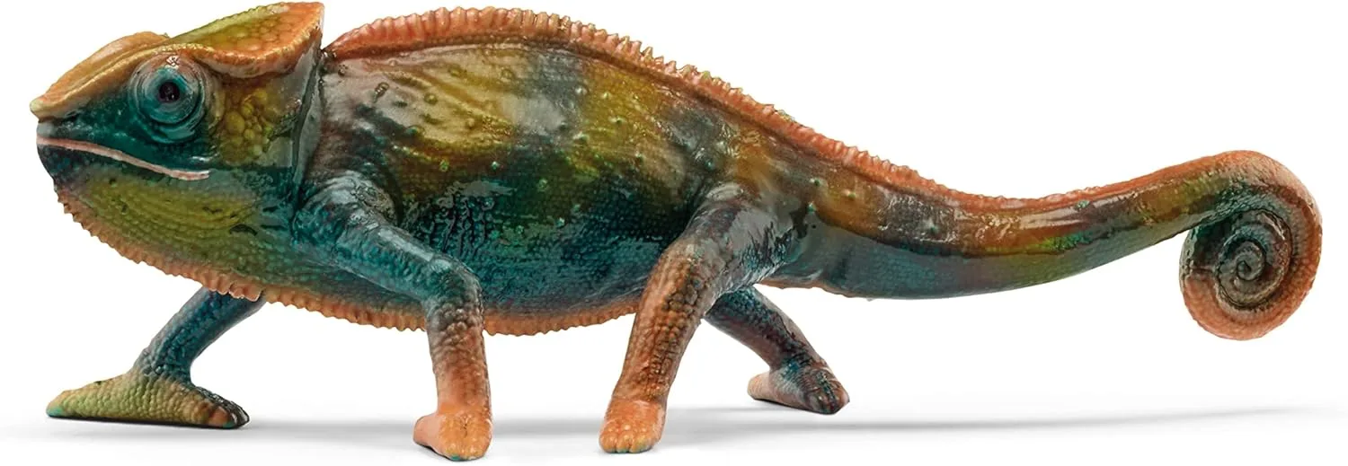 SCHLEICH WILD Life | Chamäleon 14858 | detailgetreue Tierfiguren | Zoo Spielzeug Jungen und Mädchen | Deko für Geburtstag | Spielfigur ab 3 Jahren | 10 x 3 x 5 cm