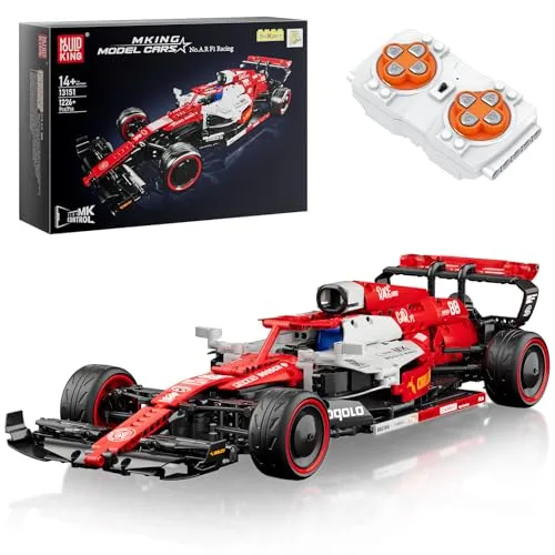 Mould King 13151 Technik Ferngesteuert Formel 1 Rennwagen Bausteine Klemmbausteine Auto Supersportwagen Modellbausatz Sammlerstück Spielzeugauto Für Fans Erwachsene(1185 Teile)
