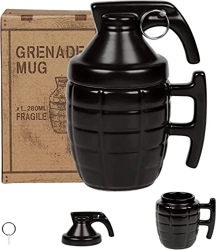 Lustig Geformte Tassen, Kaffeetasse mit Deckel, Personalisierte Cappuccino Tassen, 3D Keramik Tasse, Heiße Schokoladentasse, Teetasse, Männer und Frauen, Geburtstag, Weihnachten, Geschenke (Stil C1)