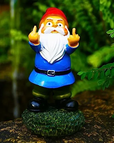 Garten Zwerge, Gnomen-Gartenstatue, Gartendekoration, Gartenzwerg Gartenfiguren Deko für Draußen, Outdoor-Skulptur, Wasserdicht, lustig, Gnom Zwerg, Geschenk für Haus, Hof, Rasen, Balkon Dekoration