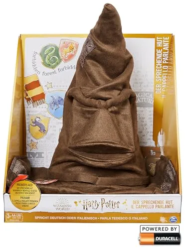 Harry Potter - Interaktiver Sprechender Hut mit Sound, Spielzeug für Kinder ab 5 Jahren, offiziell lizenzierter Fanartikel
