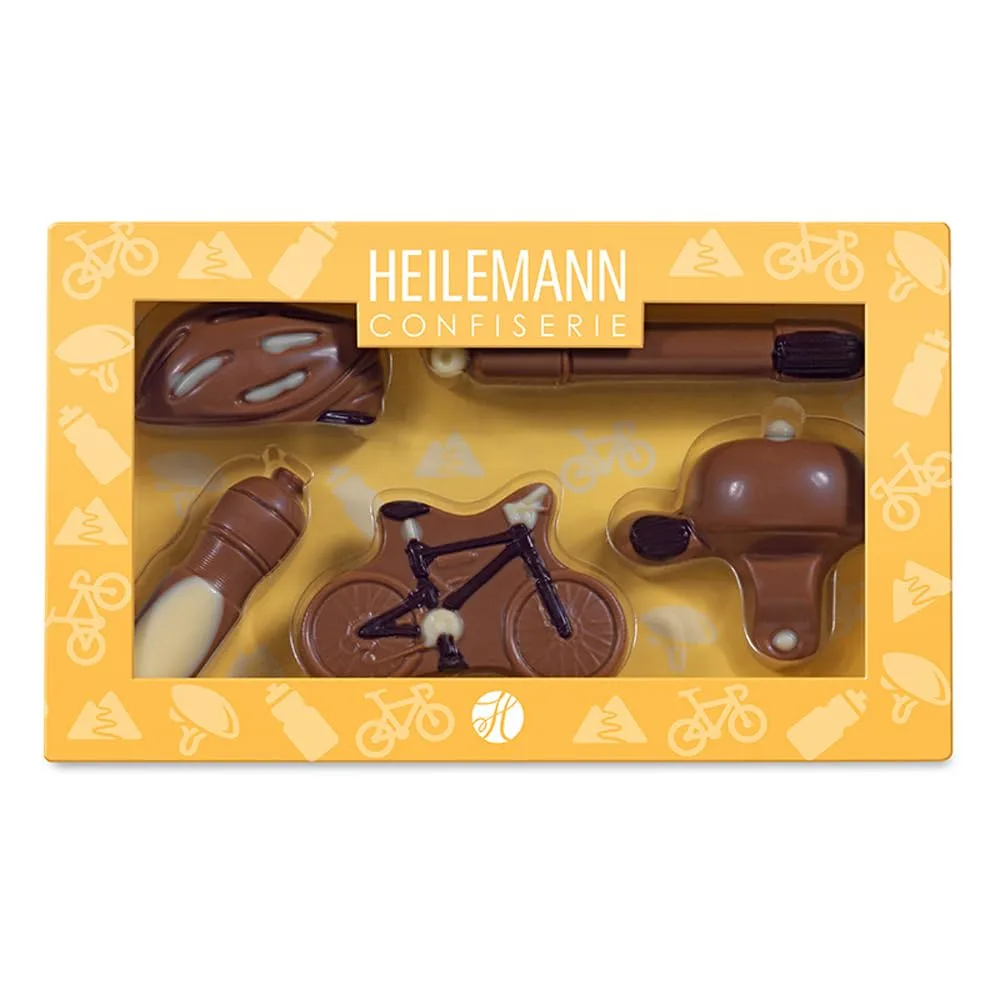Heilemann Geschenkverpackung "Fahrräder" Edelvollmilch, 100 g