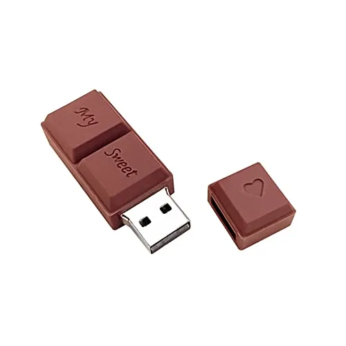 Uflatek USB-Stick 16GB USB Flash Laufwerk Schokolade Braun 16 GB Speicherstick e Karikatur USB 3.0 Memory Stick Neuheit Flash Drive Externe Datenspeicher für Geschenke