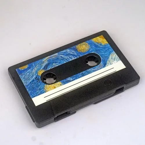 Desuerte 32GB USB-Stick in Kassettenform - Sternenhimmel-Design - Retro-Design USB-Speicherstick - Geschenk für Musikliebhaber