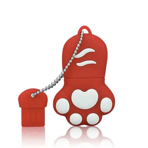 FeliSun USB 3.0 Flash Drive Karikatur Katze Pfote Pen Drive High Speed ??Real Kapazität 64GB Download Speicher USB Stick Pendrive USB Speicherstick