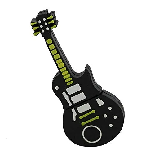 16GB Gitarrenmodell USB 3.0-Flash-Laufwerk Flash-Laufwerk 3.0-Thumb-Laufwerk USB-Jump-Laufwerk Memory Stick Zip-Laufwerk USB-Laufwerk U-Laufwerk USB 3.0-Stick USB-Flash-Speicher - Schwarz