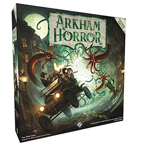 Fantasy Flight Games, Arkham Horror 3. Edition, Grundspiel, Expertenspiel, Strategiespiel, 1-6 Spieler, Ab 14+ Jahren, 120+ Minuten, Deutsch, Mehrfarbig, Bunt