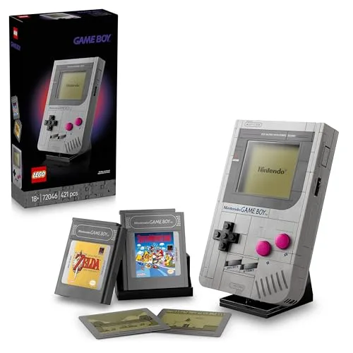 LEGO Super Mario Game Boy - Spielzeug für Erwachsene - Nintendo Deko mit 2 Modulen inkl. Zelda & einem Stand - Retro Modellbau zum Ausstellen - Kreativer Baukasten - Geschenk für Gaming Fans - 72046