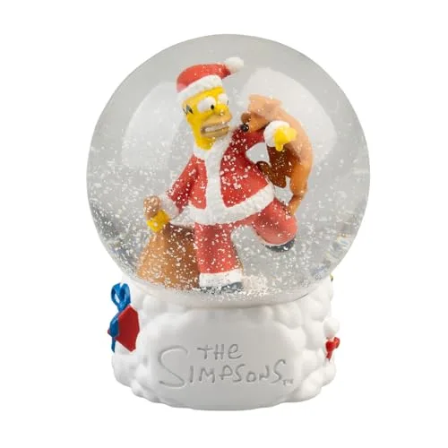 Grupo Erik Schneekugel Die Simpsons Schneekugel Weihnachten Weihnachtsdeko Dekoartikel 8 x 10 x 8 cm - Offizieller The Simpsons Fanartikel Geschenke