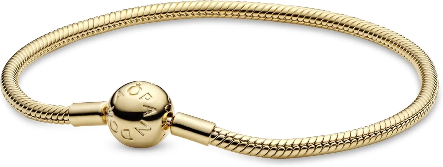 Pandora Icons SchlangenkettenArmband, 14karätig vergoldet