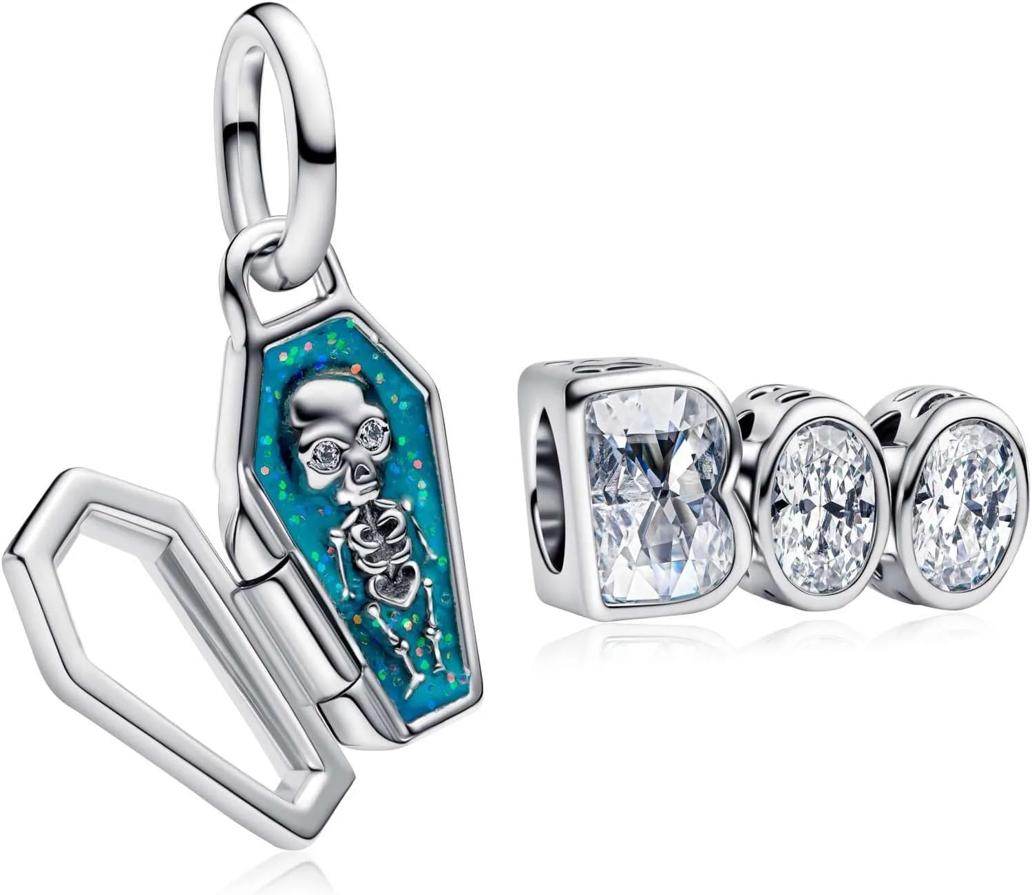 MSPOVOF 2025 Abschluss Herz Charm 925 Sterling Silber 5A Zirkonia Anhänger für Armband Halsketten Schmuck Geschenk für Damen Frauen