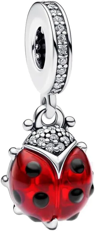 FLUFLO Charm Anhänger Damen 925 Sterling Silber für Armband Charms Beads passend für Pandora Armband und Halskette, Kompatibel mit Europäischen Armbänder für Frauen Mädchen C01
