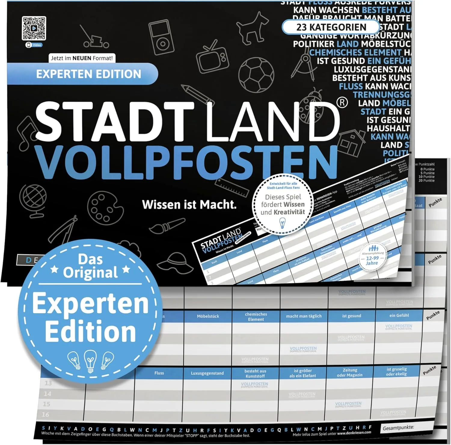 D & R Denkriesen GmbH Stadt Land VOLLPFOSTEN – Experten Edition - Wissen ist Macht. (DinA4-Format)