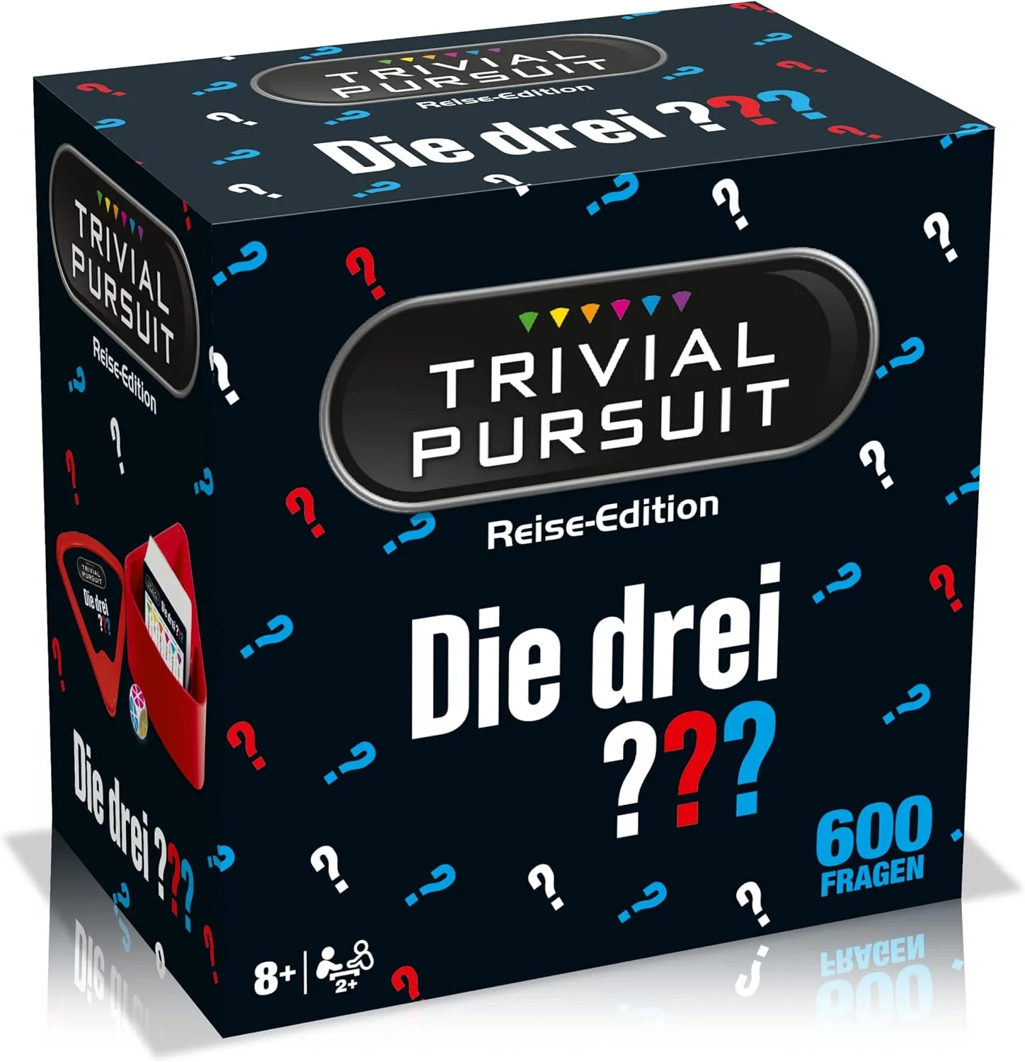Winning Moves Trivial Pursuit - Die drei ??? Wissensspiel Quiz Ratespiel Gesellschaftsspiel deutsch - 600 Fragen - 6 Kategorien - Ab 14 Jahren