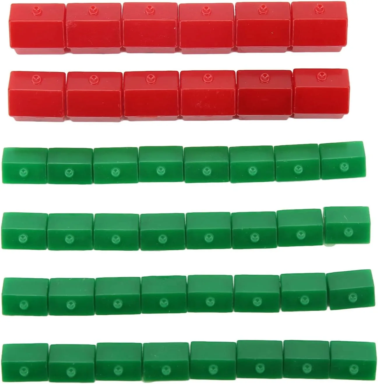 VGEBY Monopoly Houses Set, Spiel-Ersatzteile, Spiel-Plastik-Hotels Beherbergt Spielteil-Ergänzungszubehör Schach, Freizeitsport