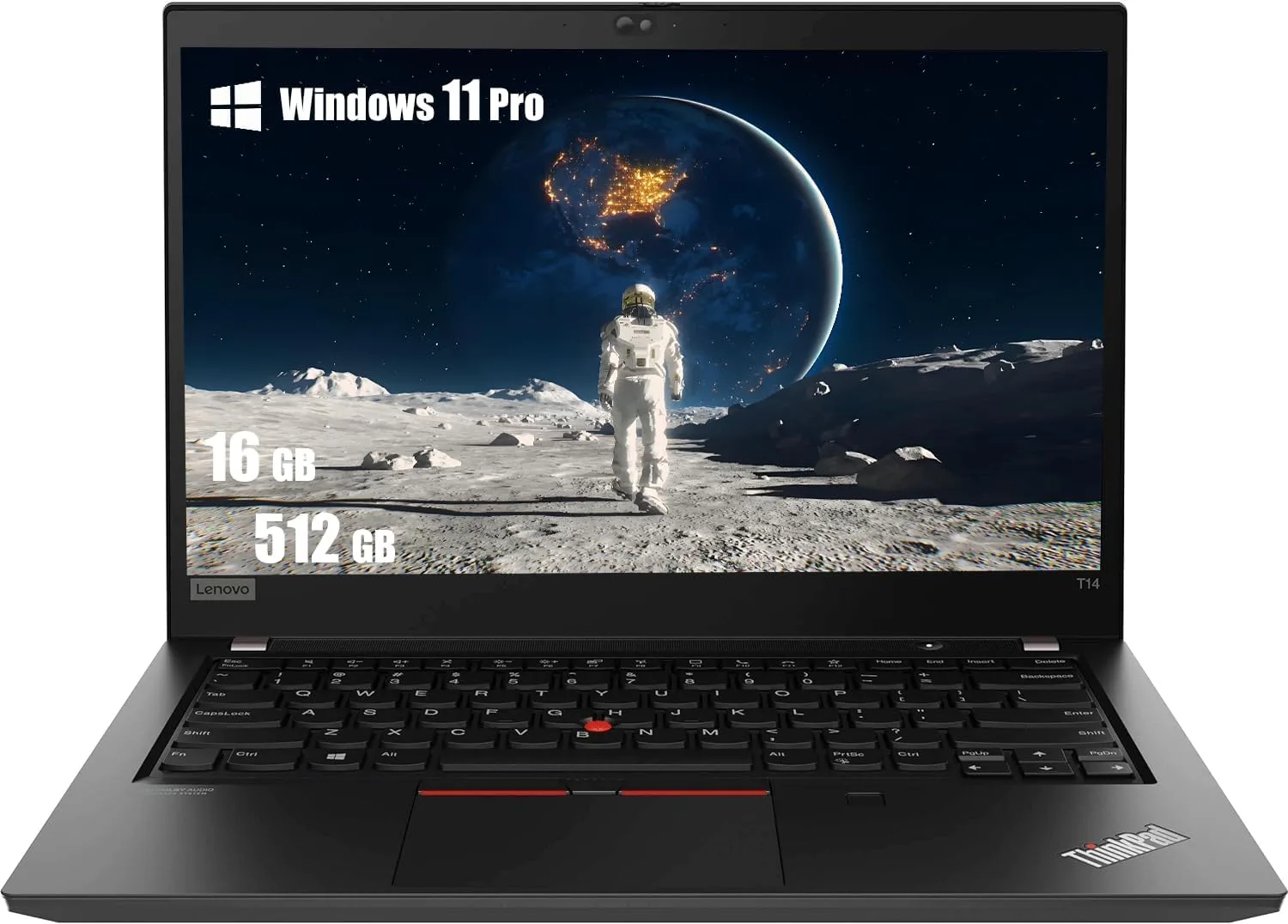 Lenovo Thinkpad T14 Gen 1 Business Laptop, 14 Zoll FHD (1920x1080), Intel Core i5-10310U, 16GB DDR4 RAM, 512GB SSD, QWERTY Tastatur, Windows 11 Pro (Generalüberholt)