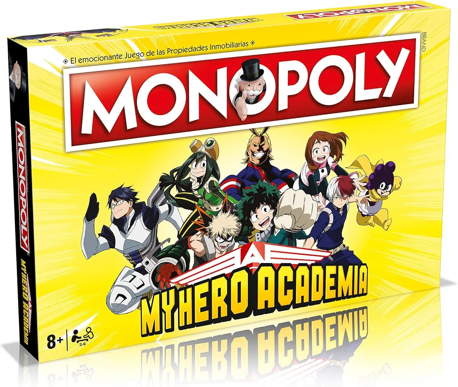 WINNING MOVES Monopoly My Hero Akademie - Brettspiel der Immobilien - Spanische Version