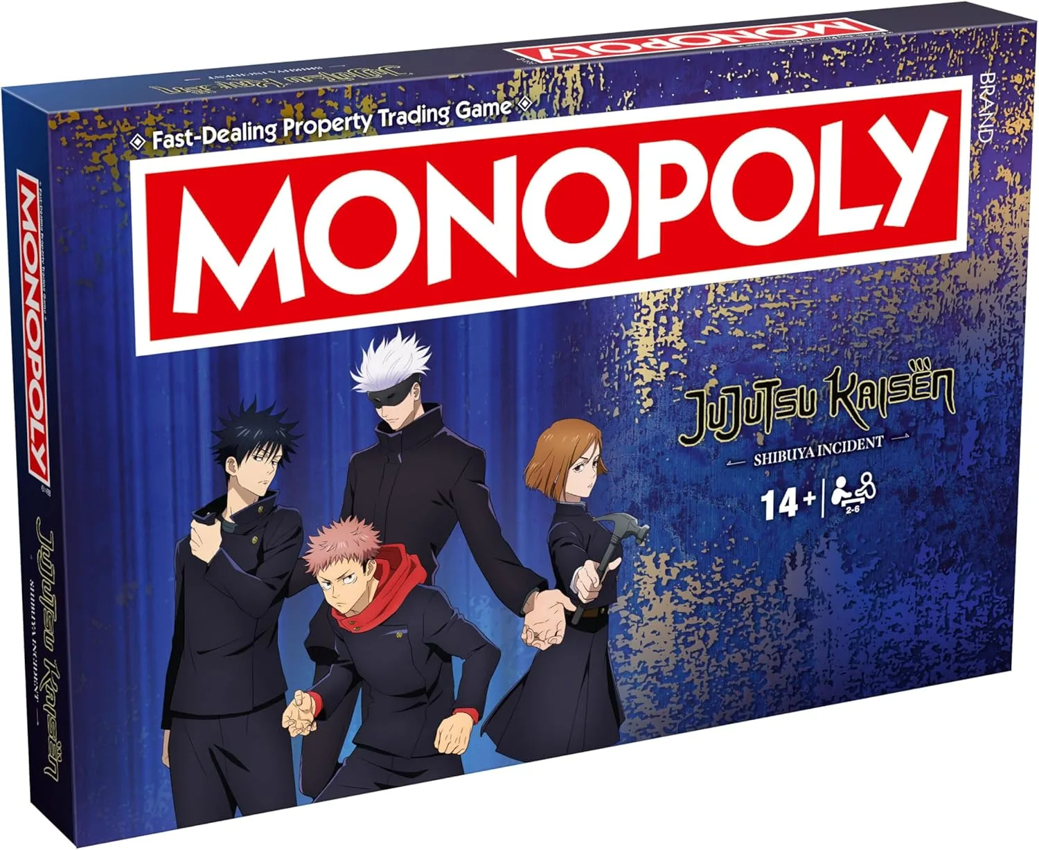 Winning Moves Jujutsu Kaisen Monopoly klassisches Brettspiel ist perfekt für 2-6 Spieler und ein tolles Geschenk für Fans ab 14 Jahren