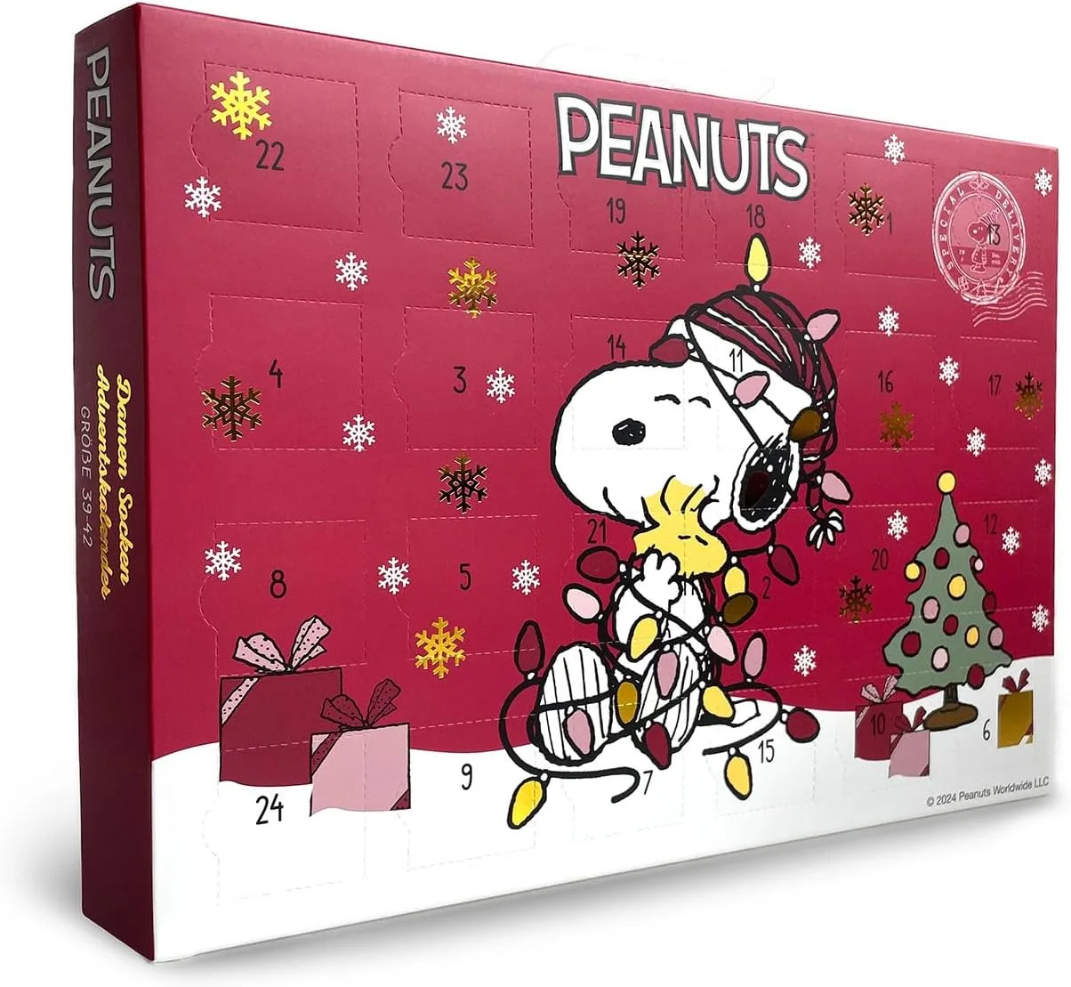 Sockswear Peanuts Adventskalender Slipcase (DE/NL/SE/PL, Numerisch, 35, Regular, Regular, Gemischt)