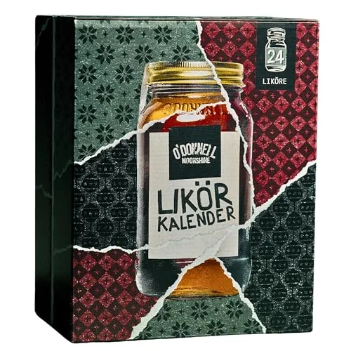 O'Donnell Shot-Adventskalender 2025 – Exklusives Moonshine Spirituosen Probierset (20ml) - Advent Calendar Füllung Männer mit Likör, Überraschungen & Adventsgeschenke Alkohol (limitiert)