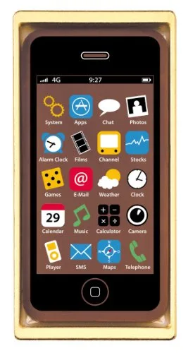 Heilemann Schokoladen Smartphone Vollmilch, 2er Pack (2 x 40 g)