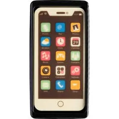 Confiserie Weibler Geschenkpackung Smartphone aus Vollmilchschokolade – Handy Schokoladengeschenk zum Geburtstag, Ostern, Weihnachten 40g