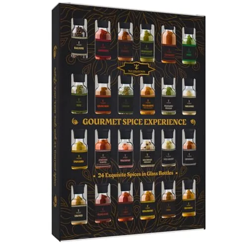 Gewürz-Geschenkset mit 24 edlen Gourmet-Gewürzen zum Kochen, Grillen und Verfeinern – das perfekte Geschenk für Männer und Frauen, ideal zum Geburtstag oder Einzug