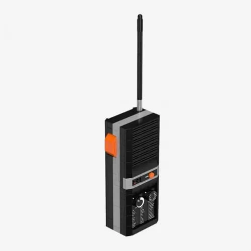 BlueBrixx Pro 108496 – Die DREI ???: Walkie Talkie aus Klemmbausteinen mit 453 Bauelementen