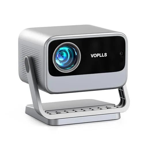 Smart Beamer【Netflix Official & Dolby Audio】 VOPLLS Autofokus/Trapezkorrektur 28000 Lumen Beamer 4K Unterstützt, WiFi6 Bluetooth Full HD 1080P Video Projektor Heimkino/Outdoor Projektor für Handy/PC