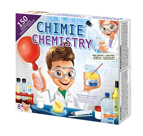 BUKI France 8360 - Chemie 150 Experimente, Europäisch Version, White