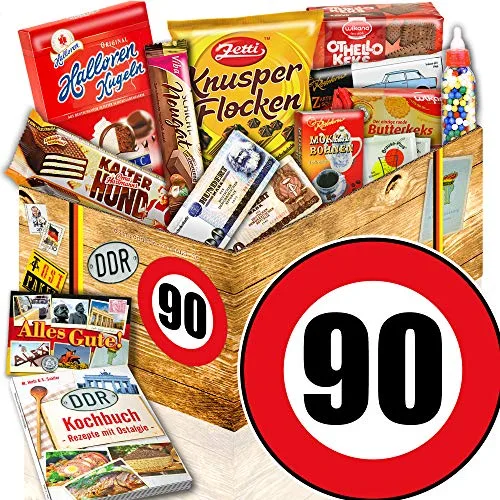 Süßigkeiten Box - DDR Geschenk Box L - Geburtstag 90 - Geburtstagsgeschenke Vati