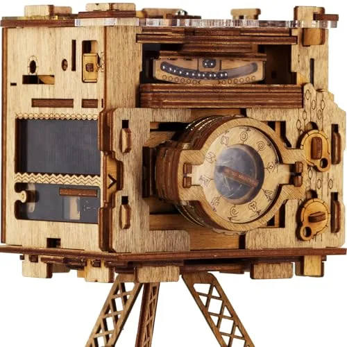 iDventure Cluebox PRO - Sherlocks Photocamera: Puzzlebox Escape Room Spiel - kniffeliges 3D Holzpuzzel Rätselbox - einzigartige Knobelspiele - Brainteaser Box Für Erwachsene und Sequenzielle Puzzle