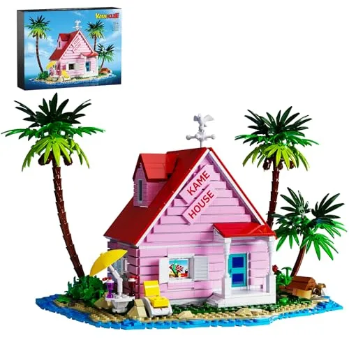 Millionspring Pink House Bauset aus Bausteinen – Kreatives Geschenk für Erwachsene & Kinder, Sammelbare Display-Spielzeug für Fans (1423 Teile)
