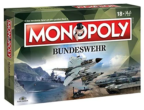 Café Viereck ® Monopoly Bundeswehr – das Gesellschaftsspiel für jeden Soldaten, Veteranen, Reservisten - Familienspiel für Kinder & Erwachsene – Exklusive Sonderedition