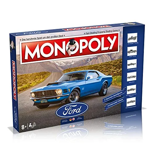 Monopoly Ford - Gesellschaftsspiel für Erwachsene und Kinder | Monopoly Special Edition | Das beliebte Brettspiel - Ab 8 Jahren für 2-6 Spieler