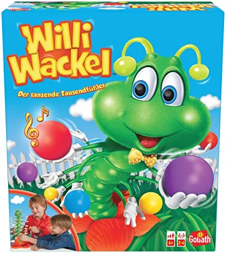 Goliath - Willi Wackel, Brettspiele ab 4 Jahren, Gesellschaftsspiele für 2 bis 4 Kinder, Kinderspiel und Geschenk für Junge und Mädchen, Spielzeug Geschenkideen, grün