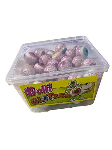 Glotzer 60 Stück / Dose Schaumzucker, Gummibonbon von Trolli, 1128 grams
