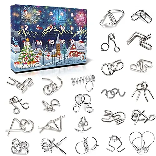 Awutzut Puzzle Adventskalender 2025 Knobelspiele für Kinder Erwachsene Weihnachtskalender Jungen Mädchen