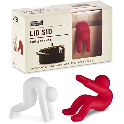 Monkey Business Lid Sid: Topfwächter Silikon, Überlaufschutz Kochtopf, Nützlicher Küchenhelfer Coole Küchengadgets & Niedliche Küchenaccessoire