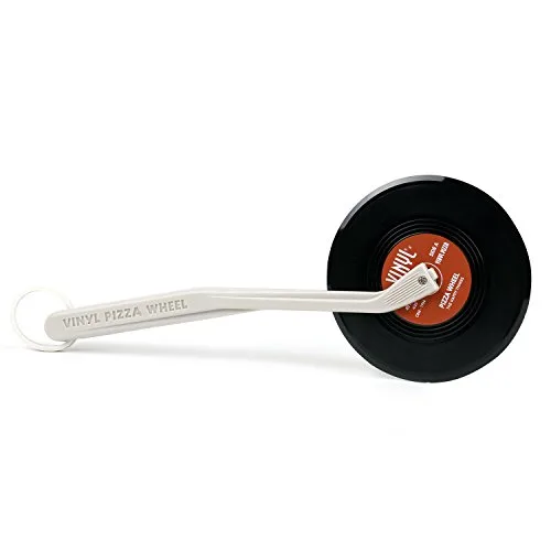 TRIXES Pizza Wheel Vintage Vinyl Schallplatten Pizza Schneider Cutter NEUHEIT cooles Küchen Accessoire