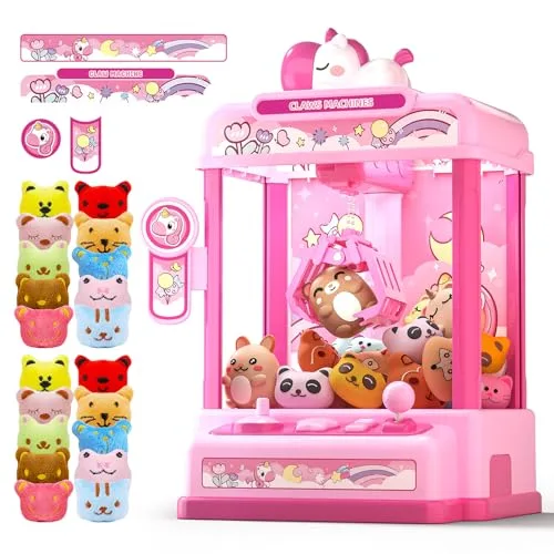 Skirfy Greifautomat für Kinder ab 6 Jahren,Mini Traumhafte Candy Grabber,Spielzeugautomat Greifspiel, Greifautomat Kinder,Arcade-Spielzeug für den Innenbereich für Heimfeiern und Geburtstage SF25044.