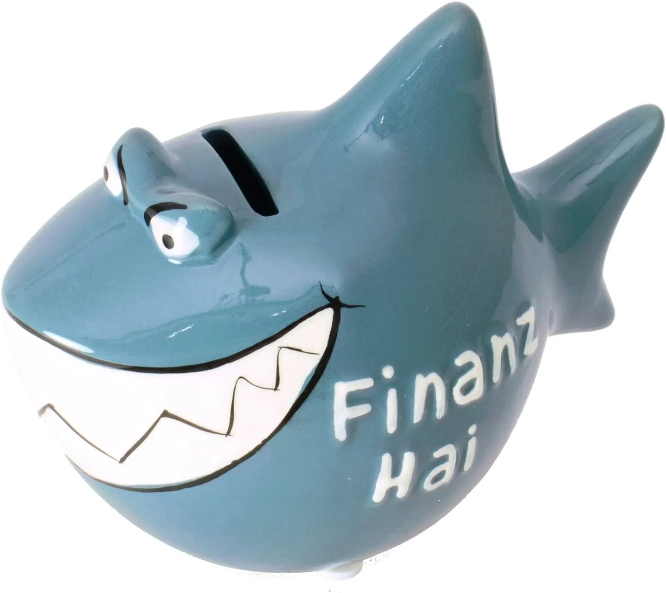 KCG Spardose Sparschwein Sparhai klein Finanzhai