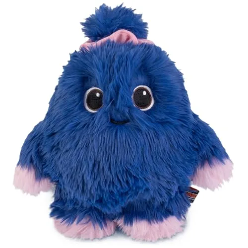 FLUFFWUFFS Coco, Plüschtier | Dunkelblau mit Schleife und rosa Händen | Kuschelige Figur – Fürsorge und Freundlichkeit | Gute-Nacht-Umarmung | Umweltfreundlich | Geschenk für Kinder, Babys und Sammler