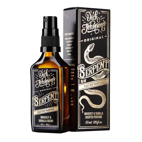 Dick Johnson Eau de Parfum Herren 50 ml – Parfüm Männer mit Whiskey Vanille-Duft – Signature Serpent Herrenduft intensiv maskulin – Parfum Geschenk für Männer – Eau de Parfum Made in Finnland