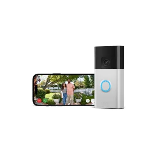 Ring Akku-Videotürklingel (Battery Video Doorbell) (2024) | WLAN-Videotürklingel-Sicherheitskamera, Selbstinstallation (in 5 Minuten) | mit eingebautem Akku I Privatsphäre-Einstellungen