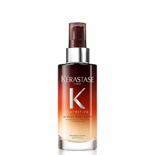 Kérastase Nutritive, Nachtserum für normales bis leicht trockenes Haar, Pflegend und glättend für mehr Glanz und Geschmeidigkeit, Ohne Parabene, 8H Magic Night Serum, 90 ml